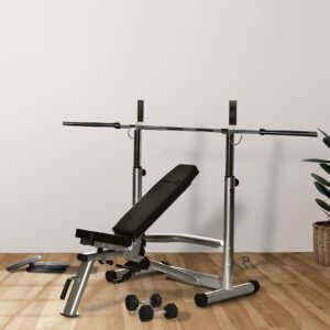 Pack especial ADONIS - Banco de musculación con soporte Rack